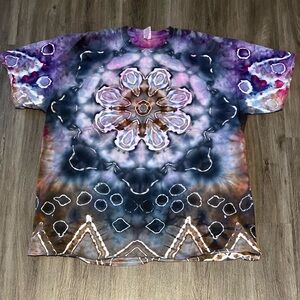 3XL Tall Tie Dye Ice Dyed T-shirt One of a kind!